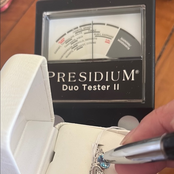 Genuine Natural 2.15 tcw Natural Blue & White Topaz Ring Sterling Silver Size 7 - Picture 13 of 14